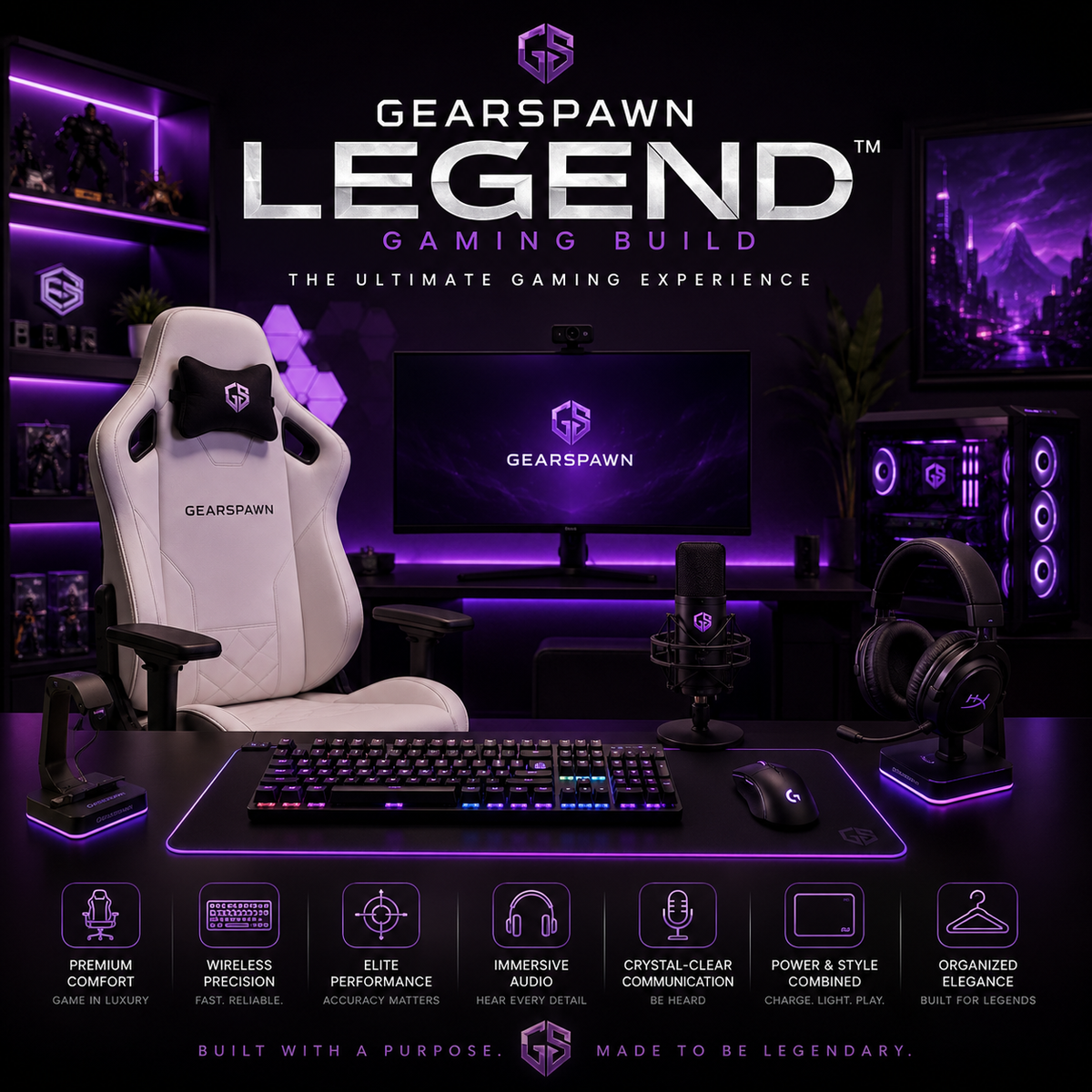 GearSpawn Spawn Legend flagship gaming battlestation