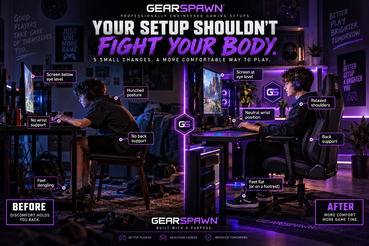 5 Signs Your Kid's Gaming Setup Is Hurting Their Posture (And How to Fix It)
