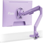 PS1S Wave Purple Single Monitor Arm Stand Desk Mount - Fits up to 32 Inches Monitors and up to 19.8Lbs. VESA Compatibility and Integrated Cable Management