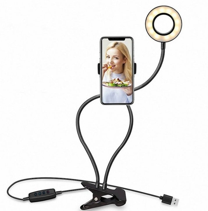 Spawn Adjustable Ring Light with 3 color modes and phone holder