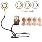Spawn Adjustable Ring Light with 3 color modes and phone holder