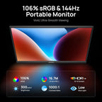 Ultra-Slim 144Hz Gaming Monitor 16.1"