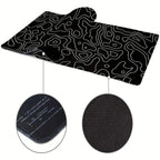 Large Non-Slip Line Pattern Gaming Mouse Mat