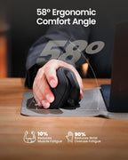 EM11 Ergonomic Vertical Wireless Mouse