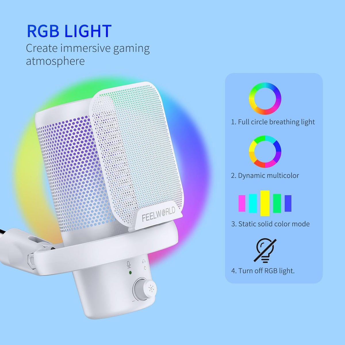 VM1 RGB Gaming Microphone