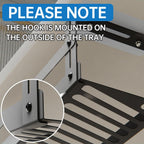 under Desk Cable Management Tray, 17 in Metal Cable Tray Basket
