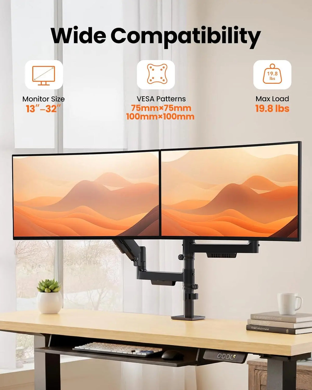 Stackable Dual Gaming Monitor Arm