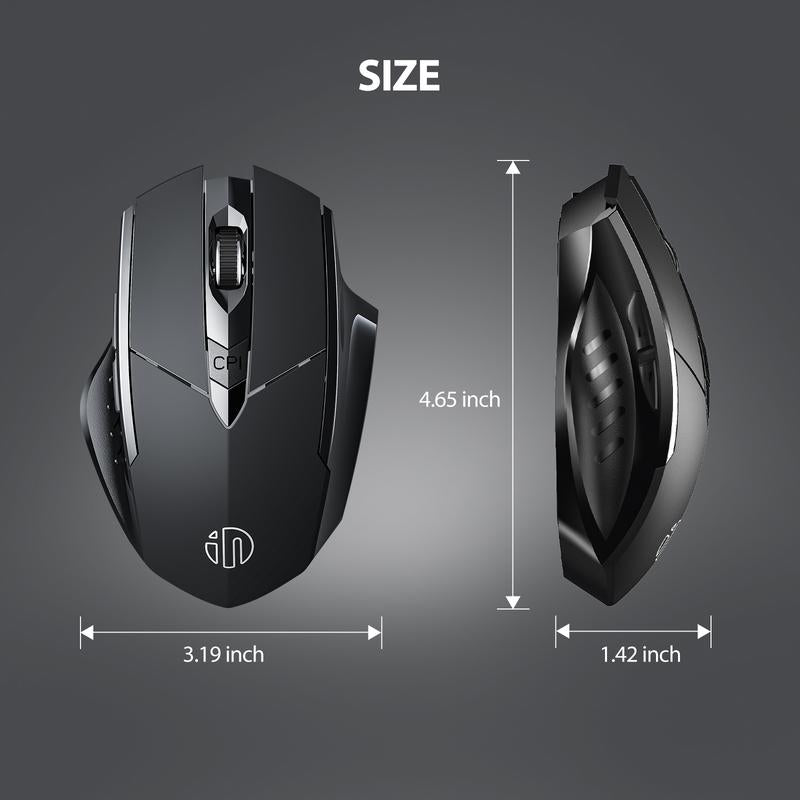 Rechargeable Multi-Device Wireless Bluetooth Mouse