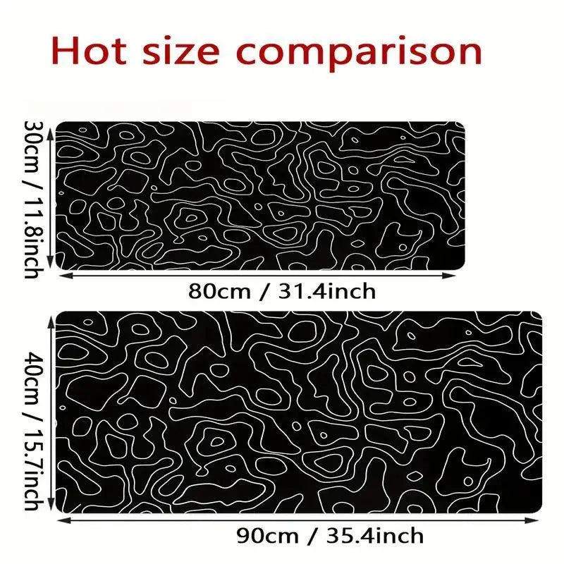 Large Non-Slip Line Pattern Gaming Mouse Mat