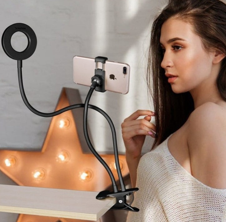 Spawn Adjustable Ring Light with 3 color modes and phone holder