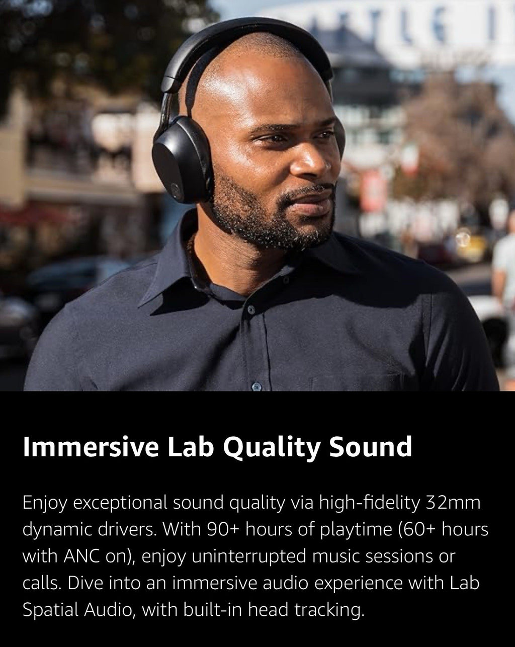 JLab ANC Over-Ear Wireless Headphones