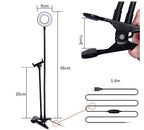 Spawn Adjustable Ring Light with 3 color modes and phone holder