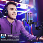 Spawn RGB Condenser Gaming Microphone — Touch Mute & Gain Knob