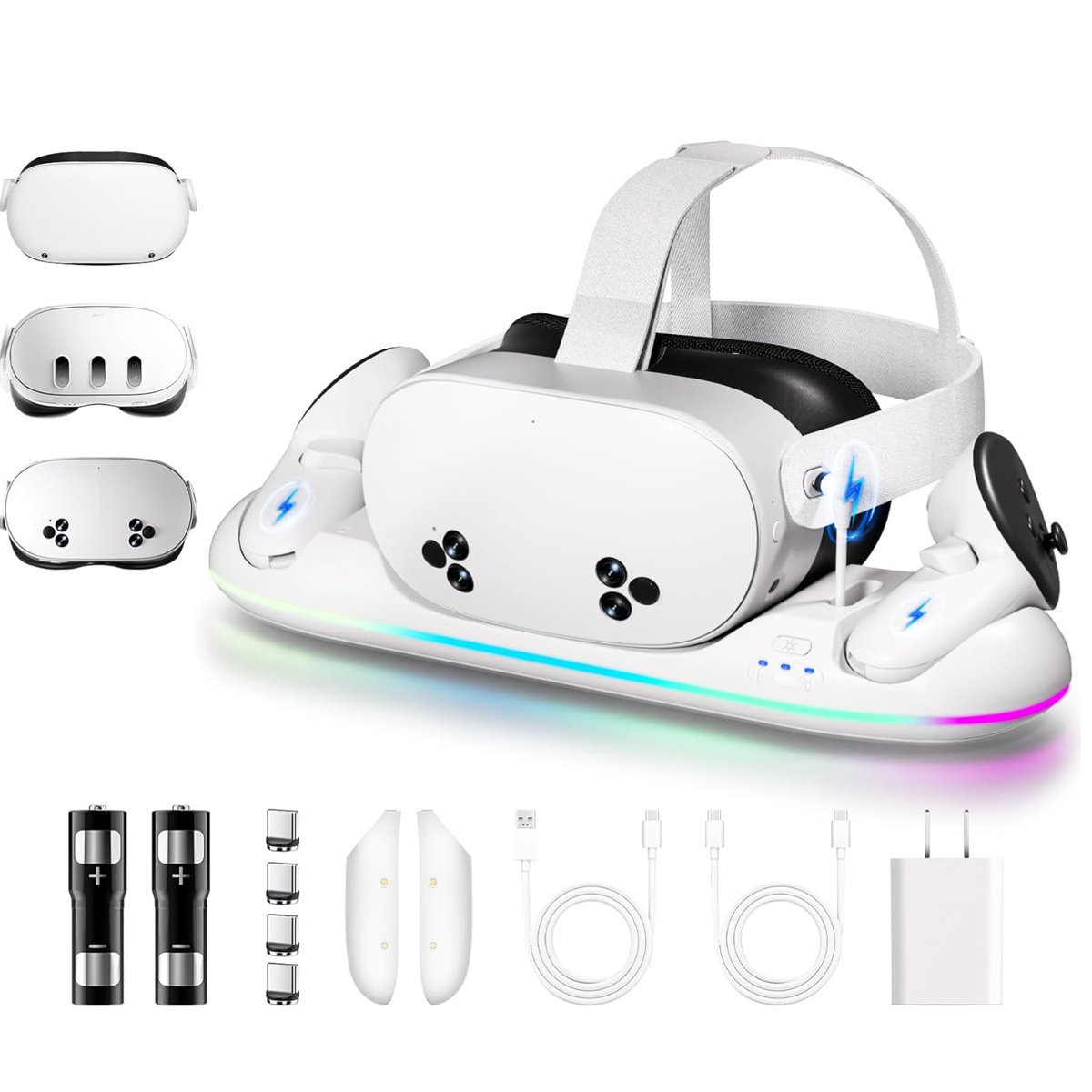 Magnetic RGB Charging Dock for Meta Quest 2/3/3S