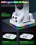 RGB Cooling Charger Dock for Xbox Series S