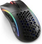 Model D- (Minus) Wireless Gaming Mouse - 67G Superlight Honeycomb Design, RGB, Ergonomic, Lag Free 2.4Ghz Wireless, up to 71 Hours Battery - Matte Black