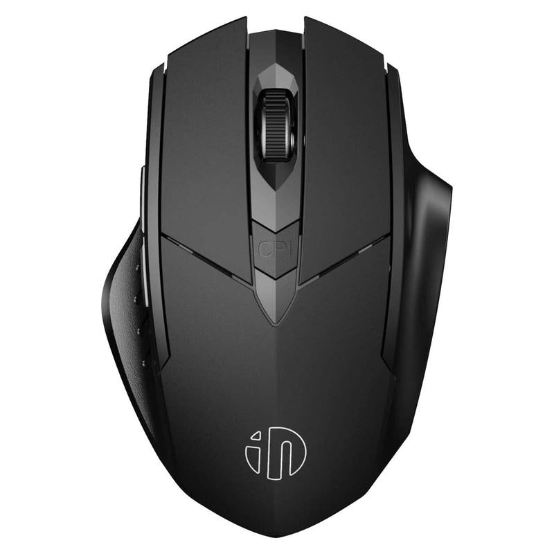 INPHIC Pm6Bs Mouse, 3 Modes Bluetooth 5.0&4.0 and 2.4G Rechargeable Wireless Mouse with 6 Buttons, Ergonomic Computer Mouse for Laptop, Mac, PC, Etc.