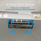 under Desk Cable Management Tray, 17 in Metal Cable Tray Basket